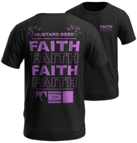 Faith fekete keresztény póló – Máté 17:20 | Respawn