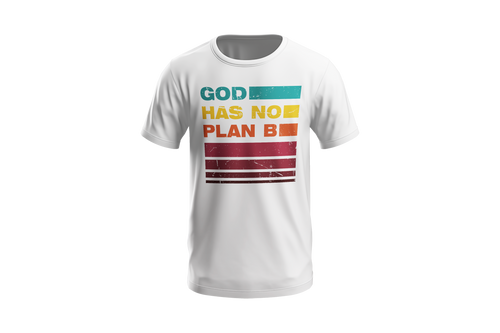 God has no plan B fehér-mock-up