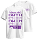 Faith Oversized fehér keresztény póló – Máté 17:20 | Respawn
