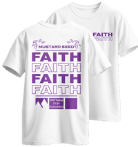 Faith Oversized fehér keresztény póló – Máté 17:20 | Respawn