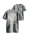 Living Water sötétszürke melange oversized keresztény póló – János 4:14 | Respawn