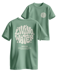 Living Water zsálya oversized keresztény póló – János 4:14 | Respawn